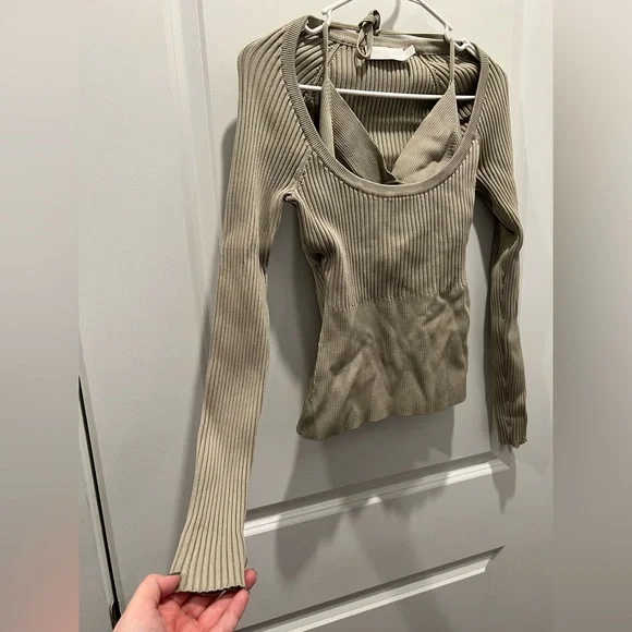 Jonathan Simkhai Jayline Bralette Pullover Sweater - Picture 7 of 14